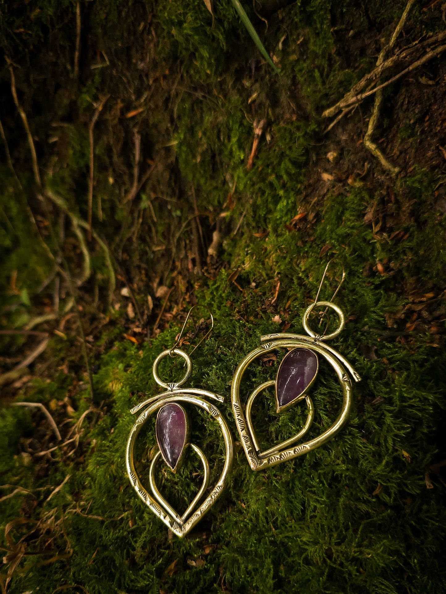 Boucles d’oreilles GODDESS améthyste