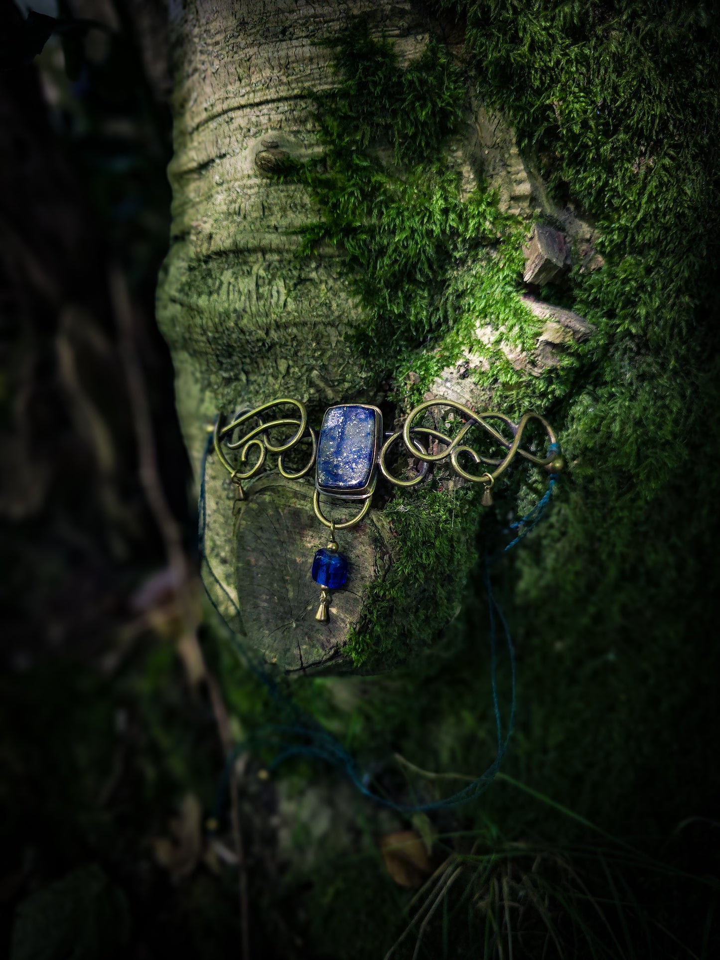 Bijou de tete lapis lazuli