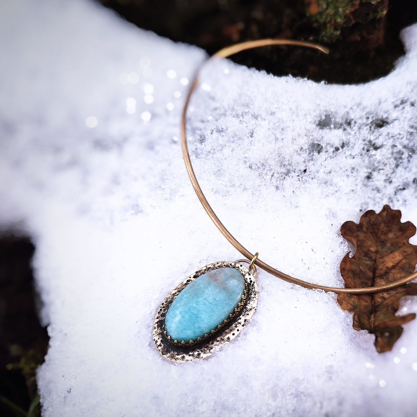 Collection YULE ❄️ Les Givrés - collier Amazonite