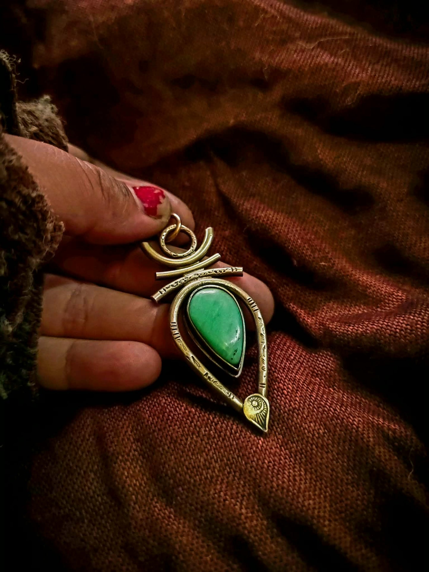 Pendentif GODDESS Chrysoprase