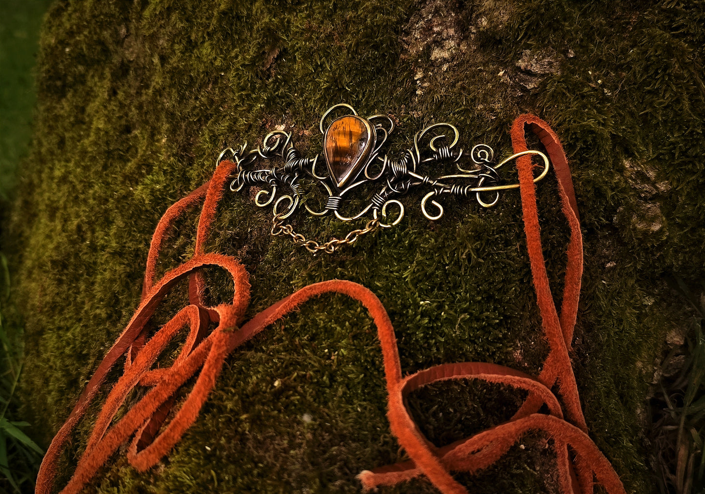 Ceinture "Pumkin" Oeil de tigre