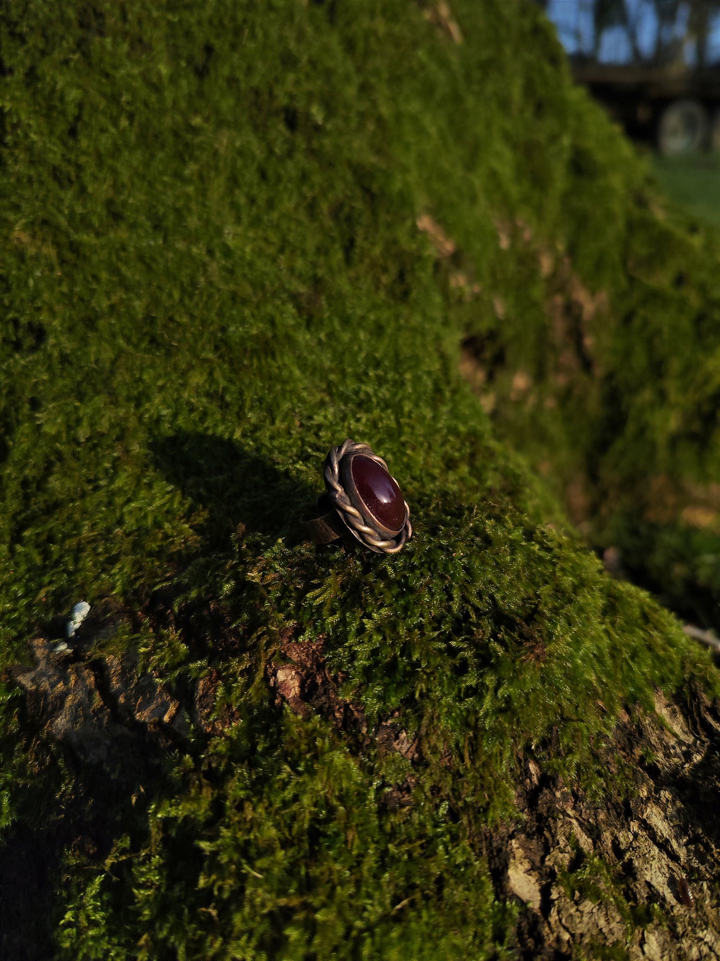 Bague en cornaline ovale