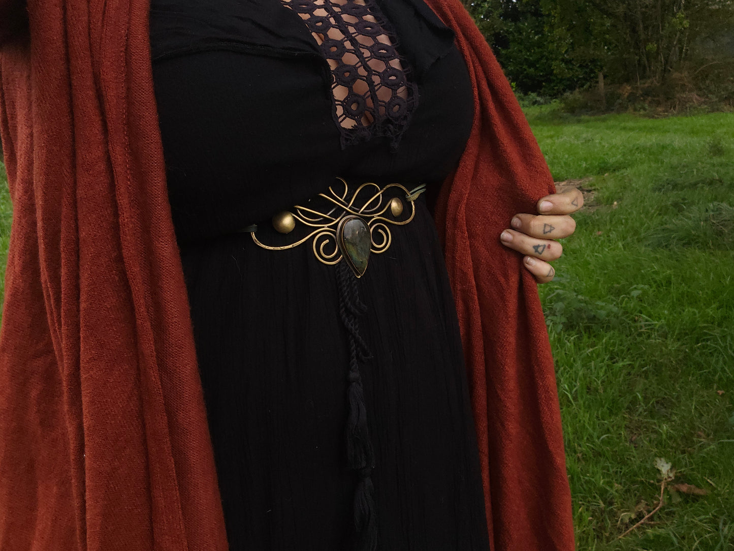 Ceinture "Aurora" labradorite