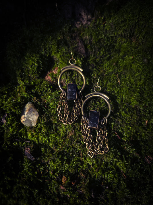 Collection GORGONE Créoles mini nuumite