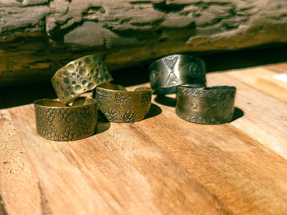 Bague ruban ajustable