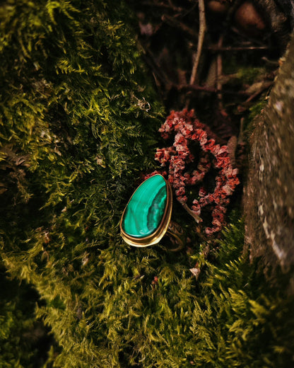 Bague malachite