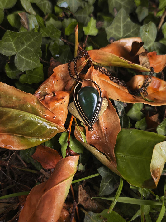 Collier "La pointe de Jade"