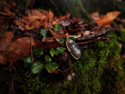 YULE Collection Les Givrés - Pendentif Larvikite