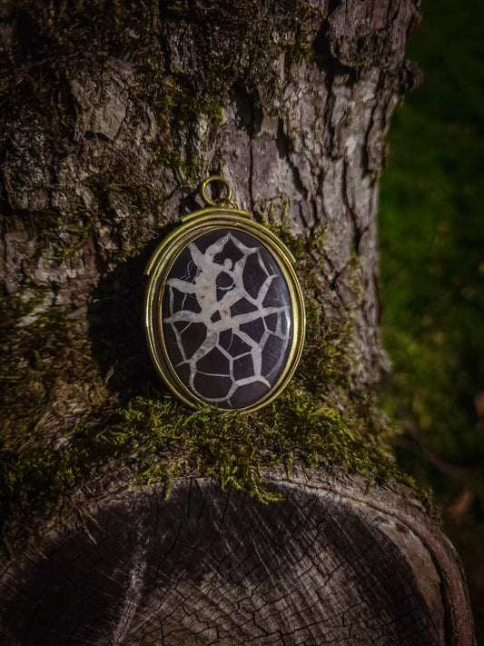 Collection SAMHAIN 🦇 Pendentif portrait fiancée de Frankenstein