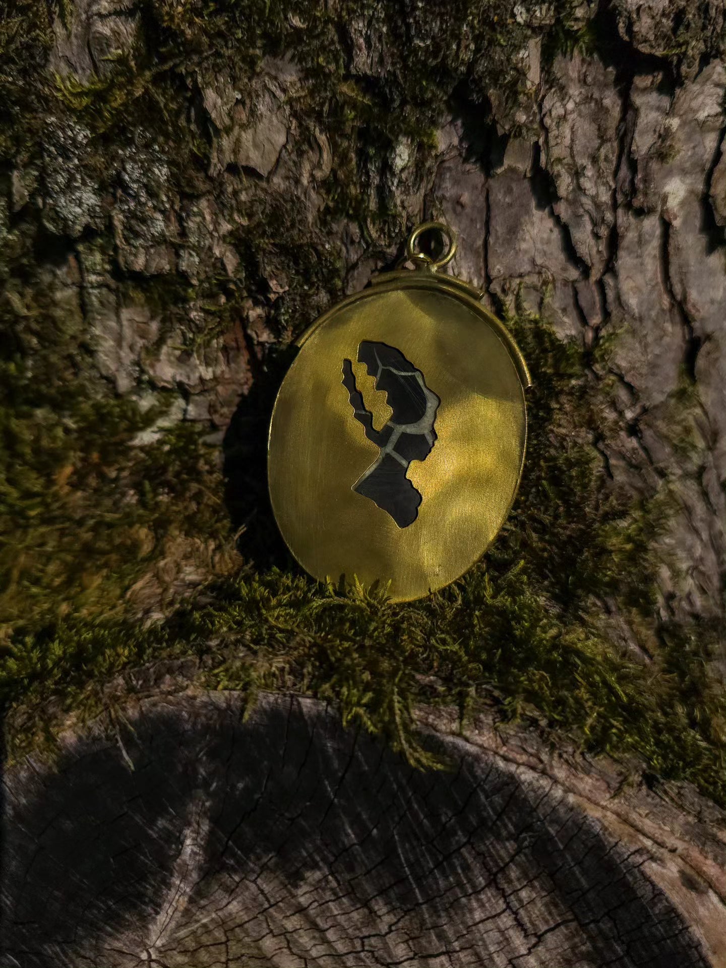 Collection SAMHAIN 🦇 Pendentif portrait fiancée de Frankenstein