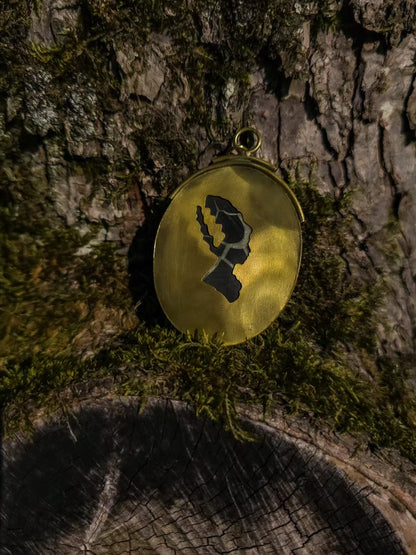 Collection SAMHAIN 🦇 Pendentif portrait fiancée de Frankenstein