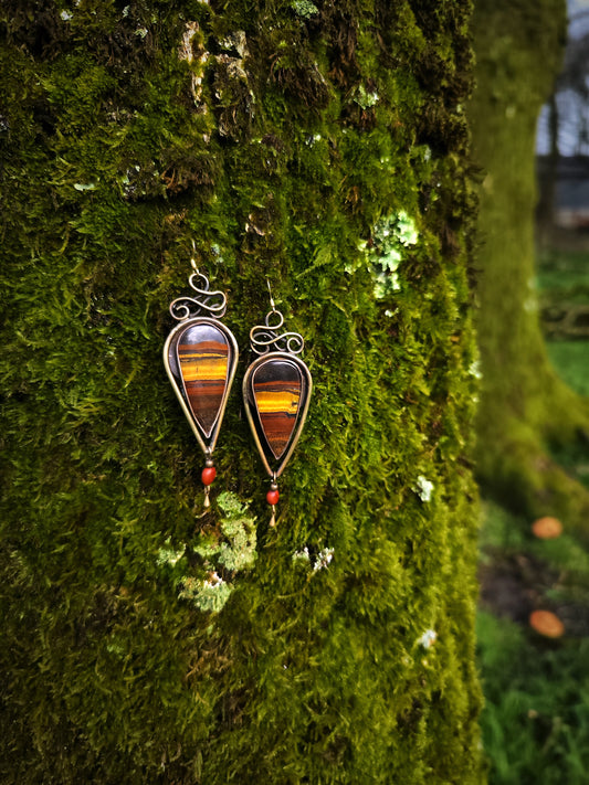 Boucles d'oreilles "Les griffes du tigre"