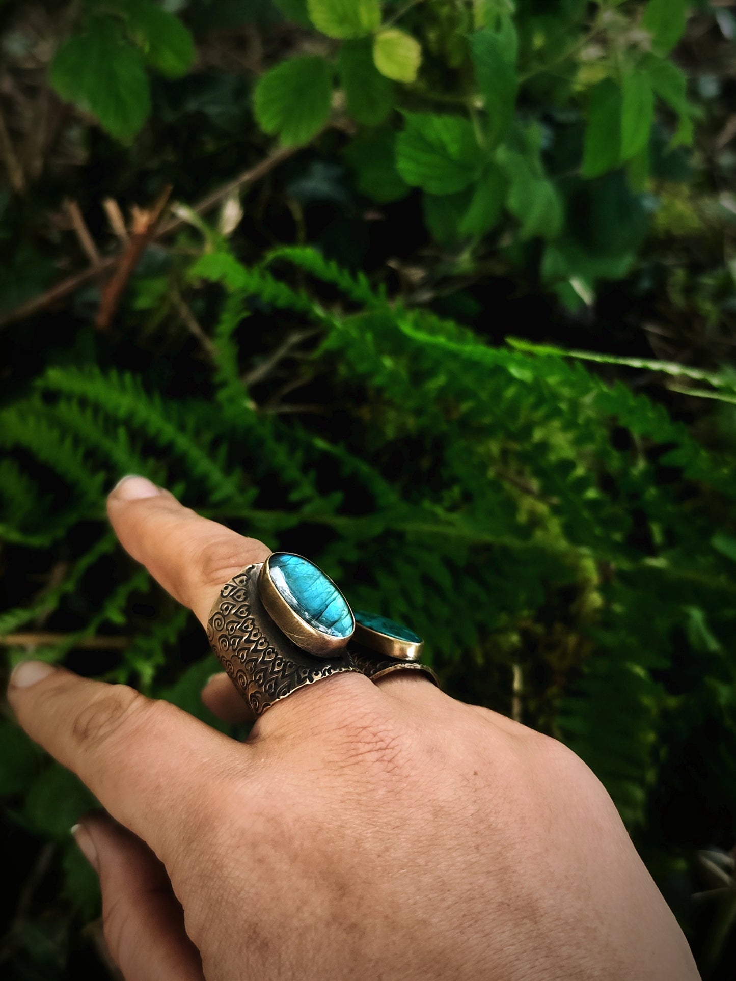 Bague CALYPSO -labradorite